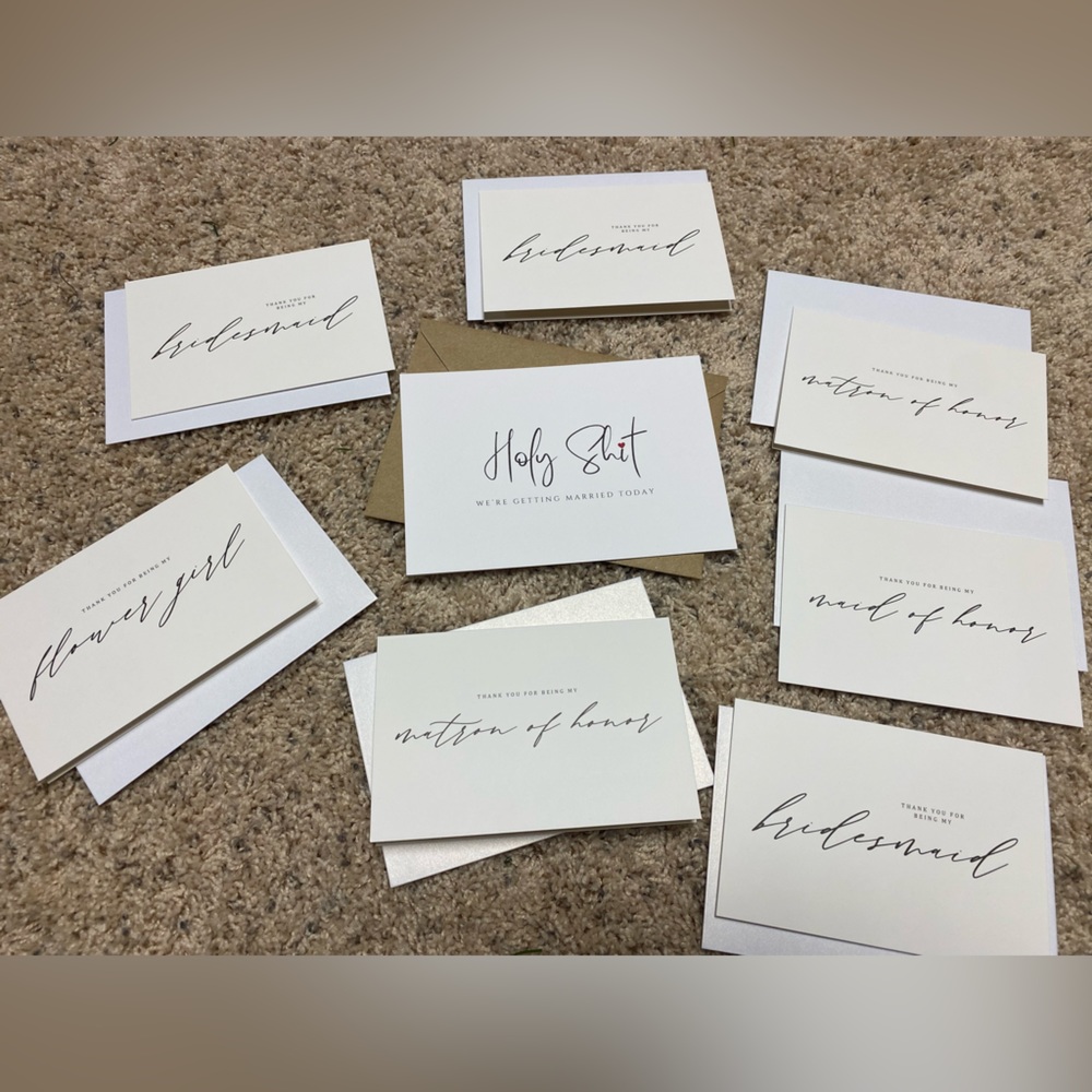 Wedding party Cards